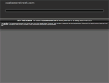 Tablet Screenshot of customerstreet.com